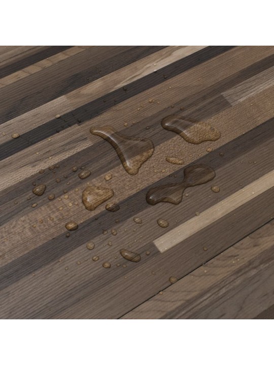 Samolepicí podlahová krytina PVC 5,21 m² 2 mm pruhovaná hnědá
