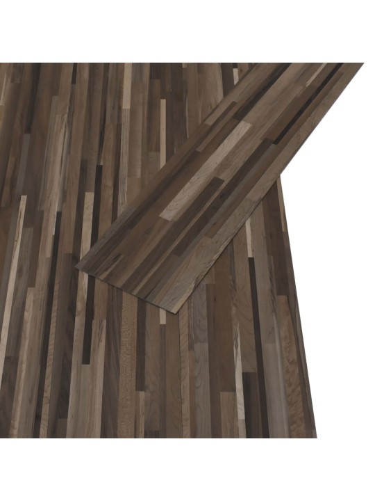 Samolepicí podlahová krytina PVC 5,21 m² 2 mm pruhovaná hnědá