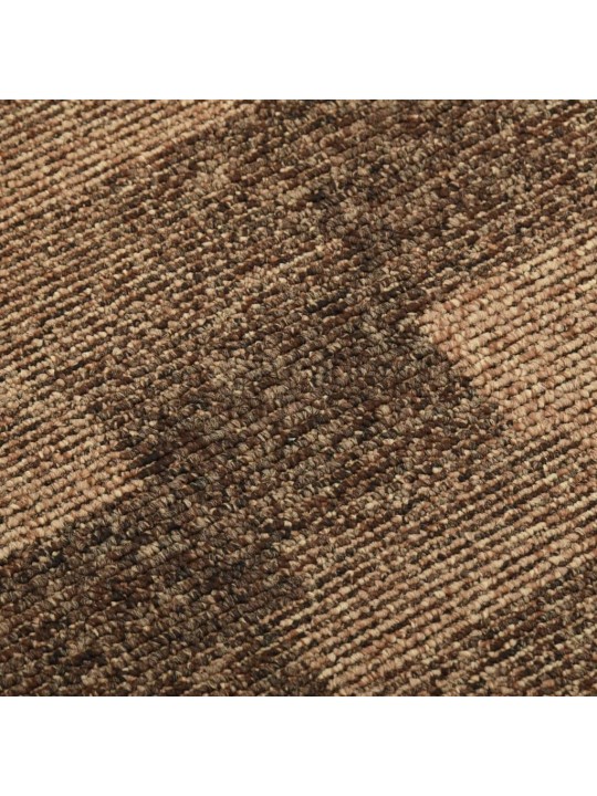 Podlahové kobercové dlaždice 20 ks 5 m² hnědé