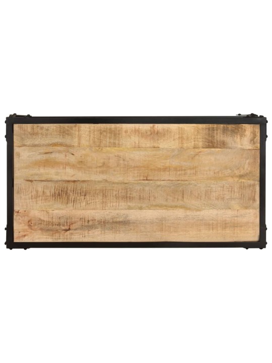 Konferenční stolek 90 x 45 x 35 cm masivní hrubý mangovník