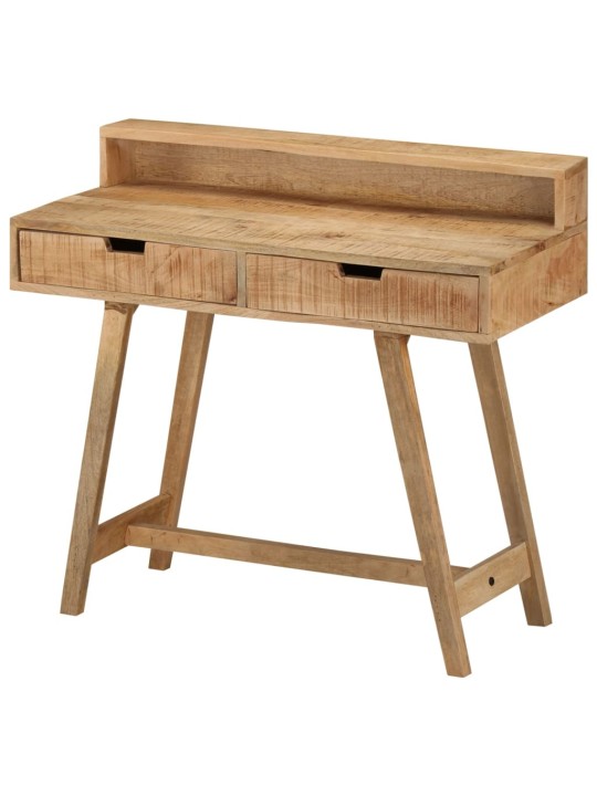 Psací stůl 100 x 45 x 90 cm masivní hrubé mangovníkové dřevo
