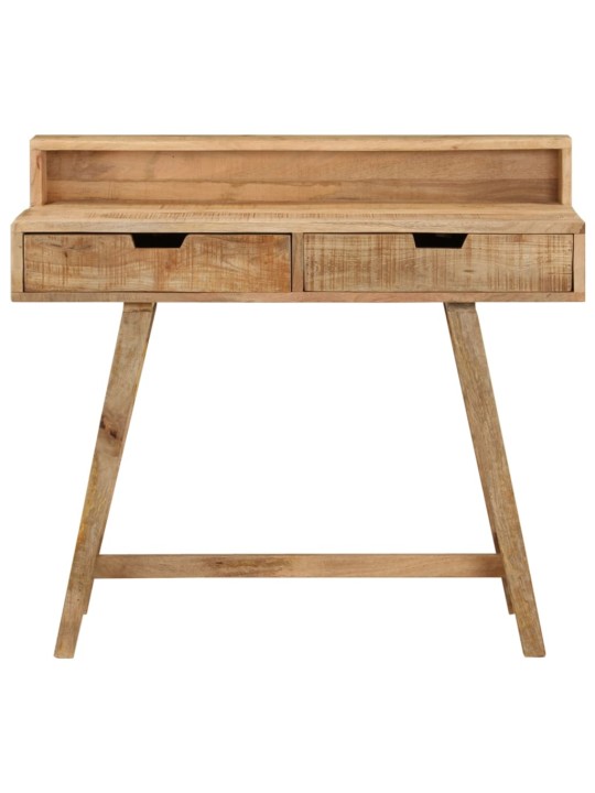 Psací stůl 100 x 45 x 90 cm masivní hrubé mangovníkové dřevo