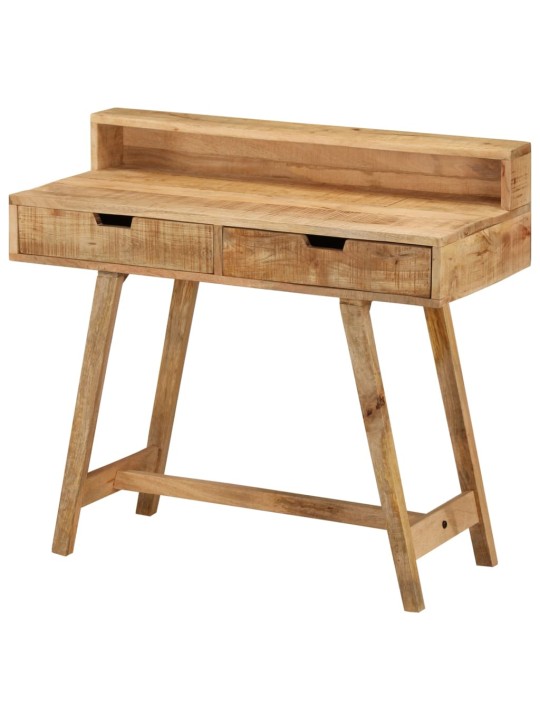 Psací stůl 100 x 45 x 90 cm masivní hrubé mangovníkové dřevo