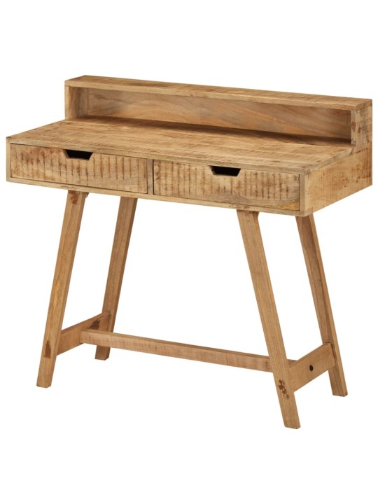 Psací stůl 100 x 45 x 90 cm masivní hrubé mangovníkové dřevo