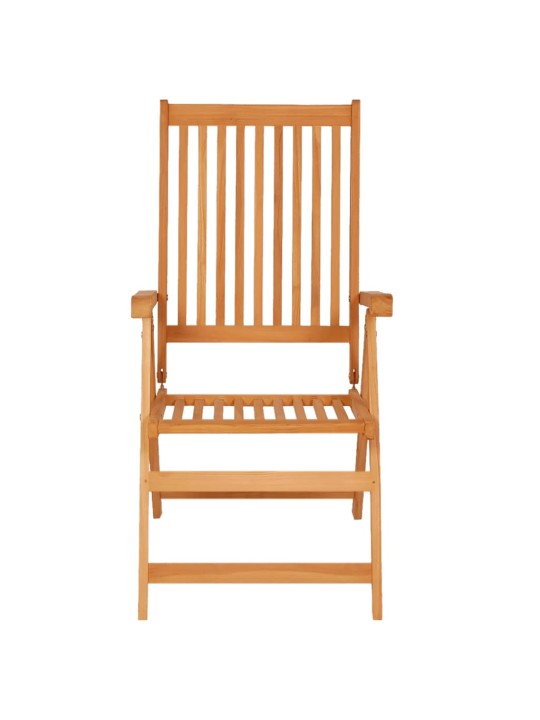 Polohovací zahradní židle 8 ks masivní teak