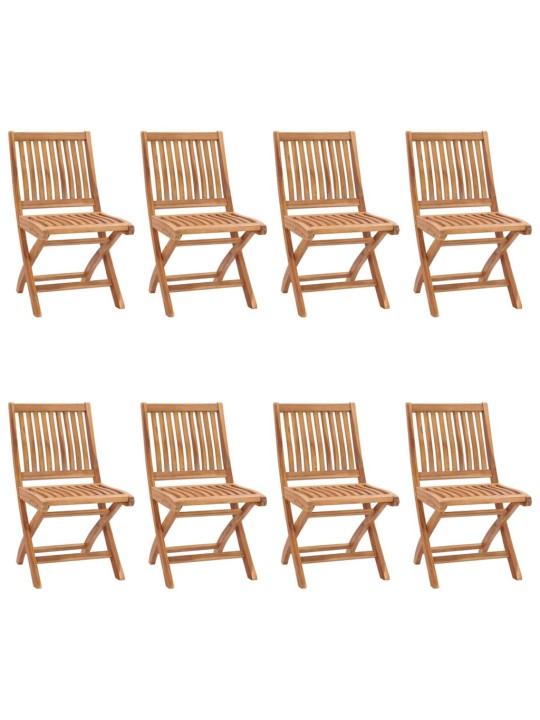 Skládací zahradní židle 8 ks masivní teak