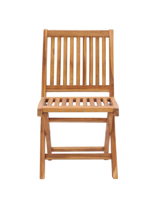 Skládací zahradní židle s poduškami 6 ks masivní teak