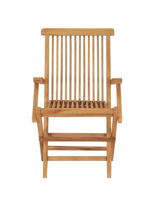 Zahradní židle s taupe poduškami 8 ks masivní teak