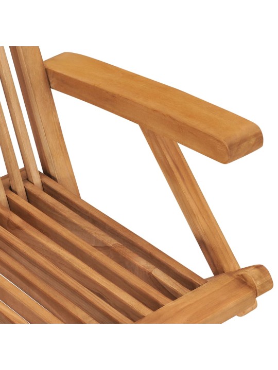 Zahradní židle s taupe poduškami 8 ks masivní teak