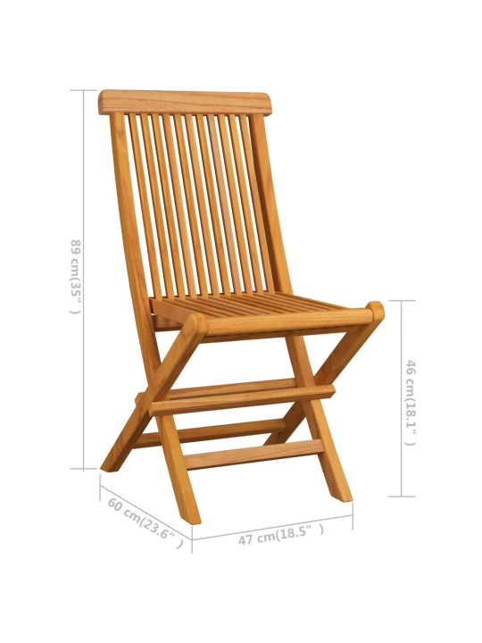 Zahradní židle s šedými poduškami 8 ks masivní teak