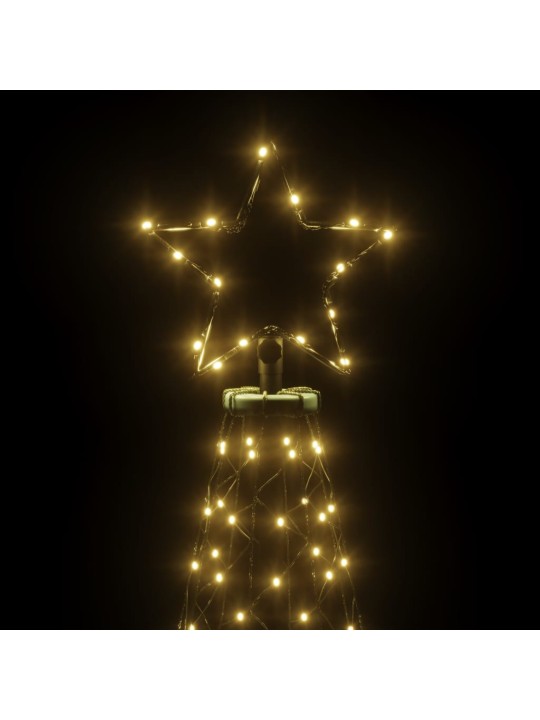 Vánoční stromek s kovovým sloupkem 500 LED teplý bílý 3 m