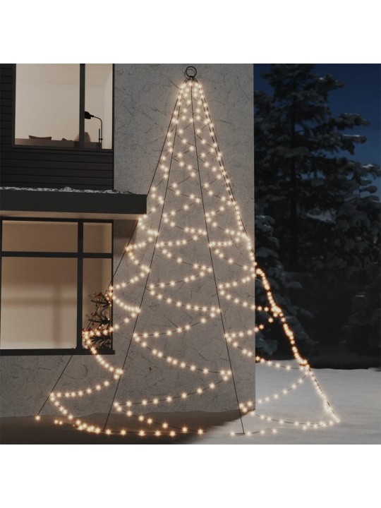 Nástěnný stromek s kovovým hákem 720 LED diod teplá bílá 5 m