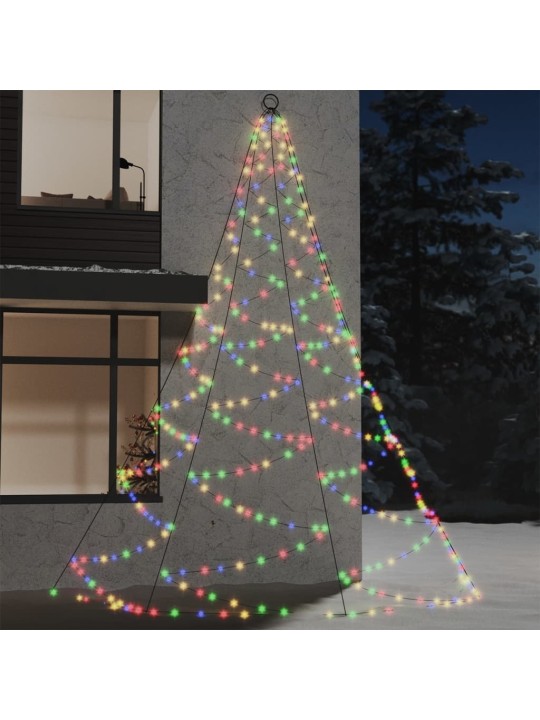 Nástěnný stromek s kovovým hákem 720 LED diod pestrobarevný 5 m