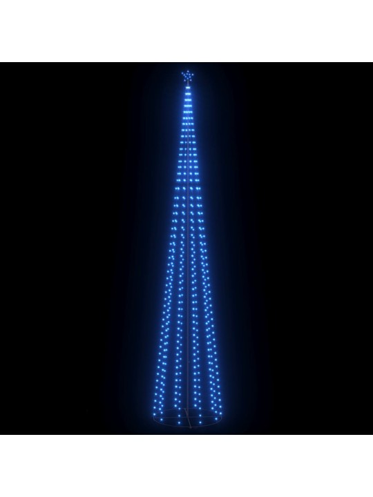 Vánoční stromek kužel 752 modrých LED diod 160 x 500 cm