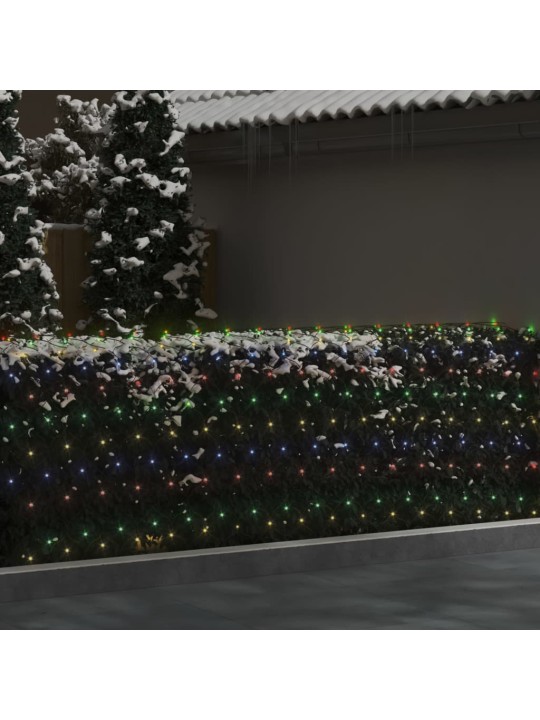 Vánoční světelná síť barevná 3 x 3 m 306 LED vnitřní i venkovní