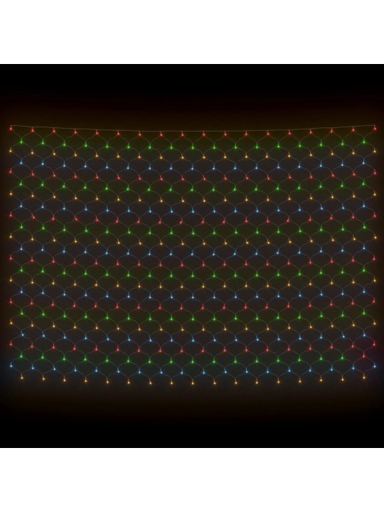Vánoční světelná síť barevná 4 x 4 m 544 LED vnitřní i venkovní