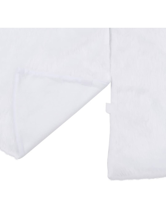 Podložka pod vánoční stromek bílá 90 cm umělá kůže