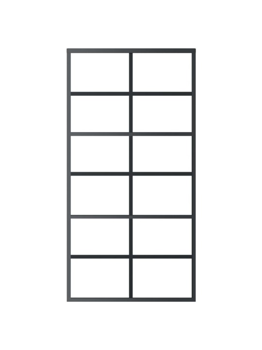Posuvné dveře ESG sklo a hliník 102 x 205 cm černé