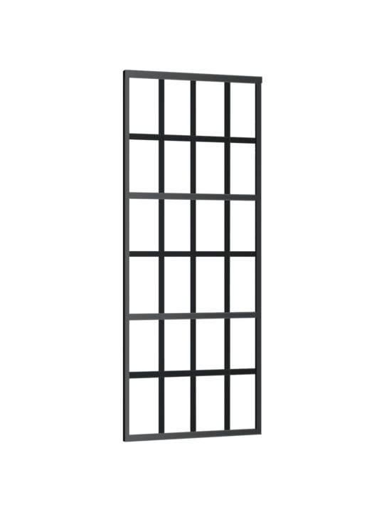 Posuvné dveře ESG sklo a hliník 76 x 205 cm černé