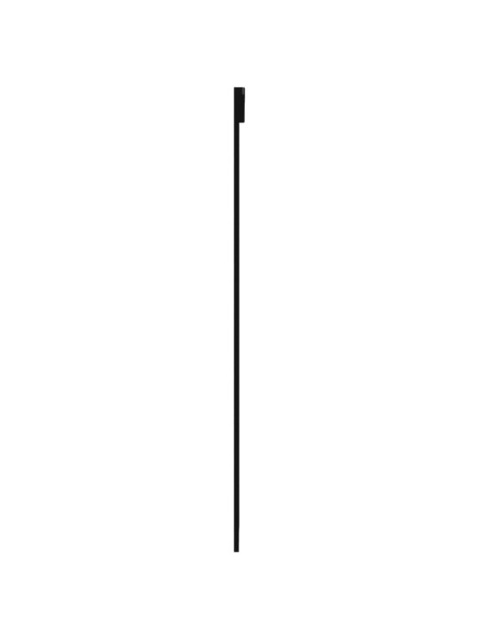 Posuvné dveře ESG sklo a hliník 76 x 205 cm černé