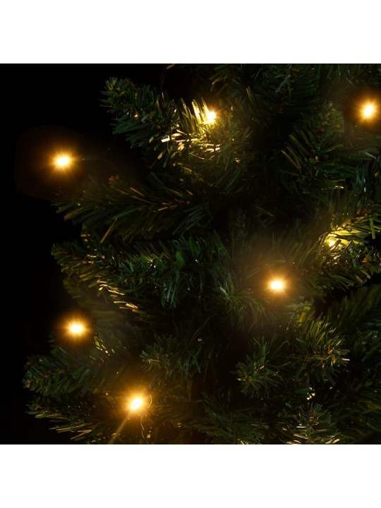 Vánoční stromek s LED osvětlením a stojanem zelený 90 cm PVC