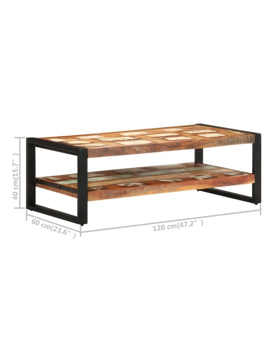 Konferenční stolek 120 x 60 x 40 cm masivní recyklované dřevo