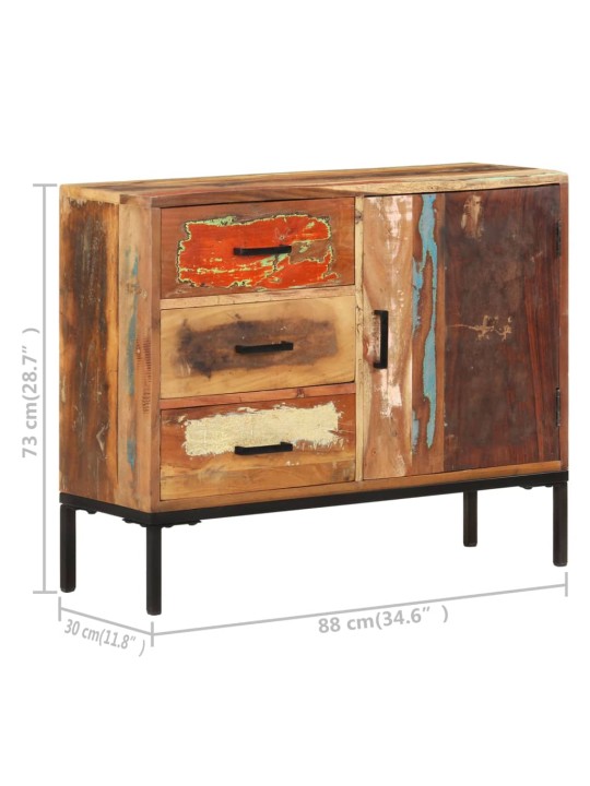 Příborník 88 x 30 x 73 cm masivní recyklované dřevo