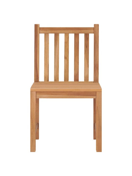 Zahradní židle s poduškami 4 ks masivní teak