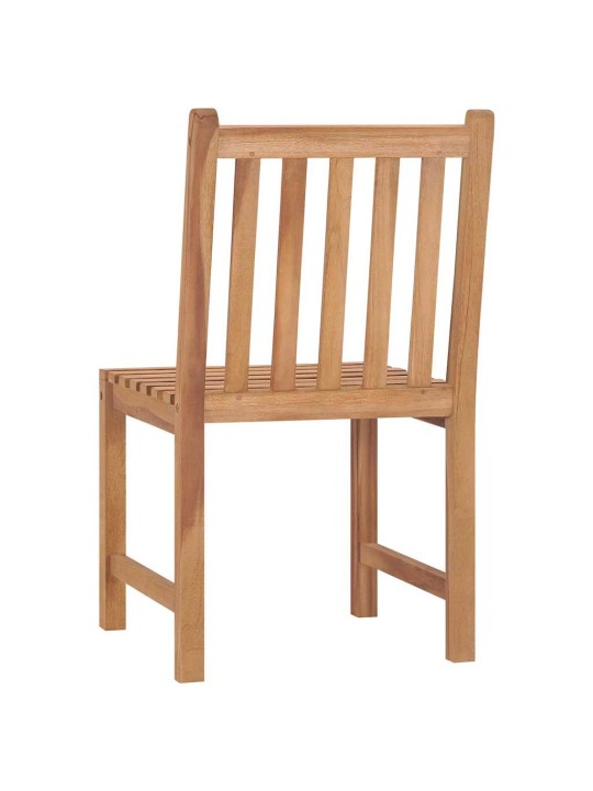 Zahradní židle s poduškami 8 ks masivní teak