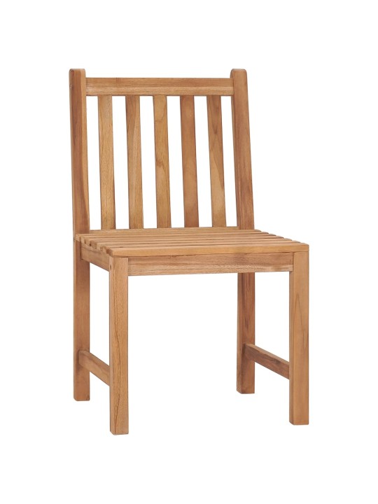 Zahradní židle s poduškami 8 ks masivní teak