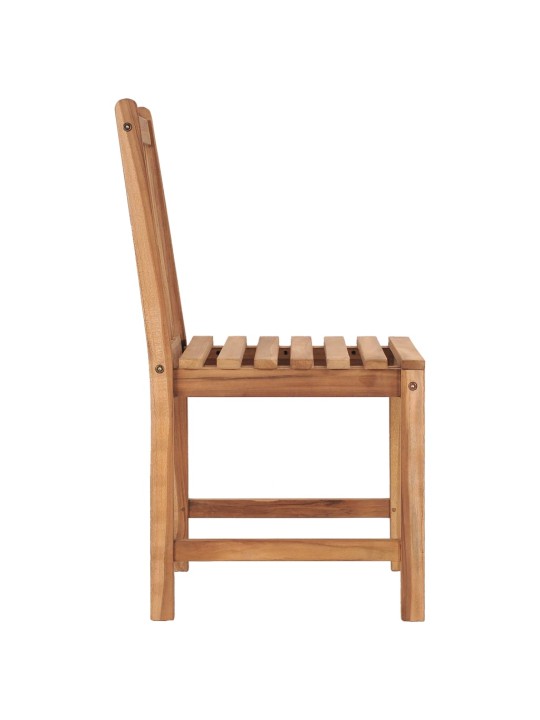 Zahradní židle s poduškami 8 ks masivní teak