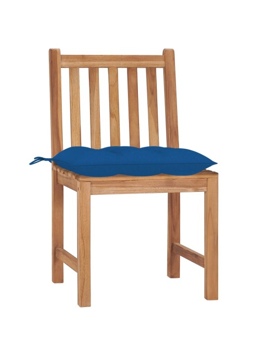 Zahradní židle s poduškami 8 ks masivní teak