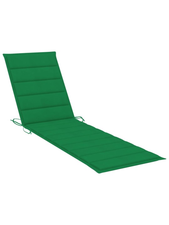 Zahradní lehátka 2 ks se stolkem a poduškou masivní teak