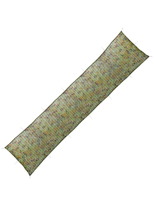 Maskovací síť s úložným pytlem 1,5 x 8 m zelená