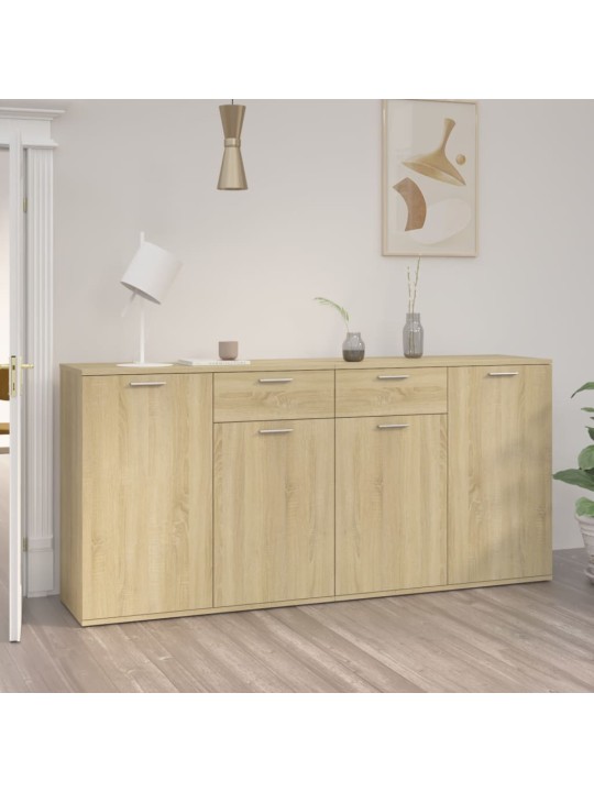 Příborník dub sonoma 160 x 36 x 75 cm kompozitní dřevo