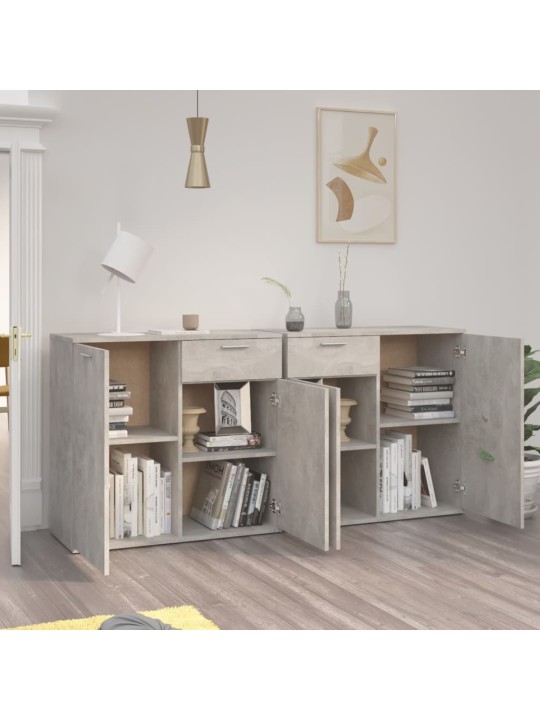 Příborník betonově šedý 160 x 36 x 75 cm kompozitní dřevo
