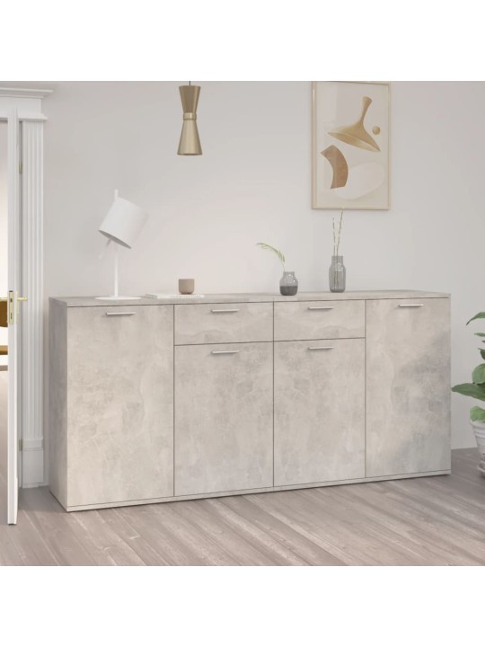 Příborník betonově šedý 160 x 36 x 75 cm kompozitní dřevo
