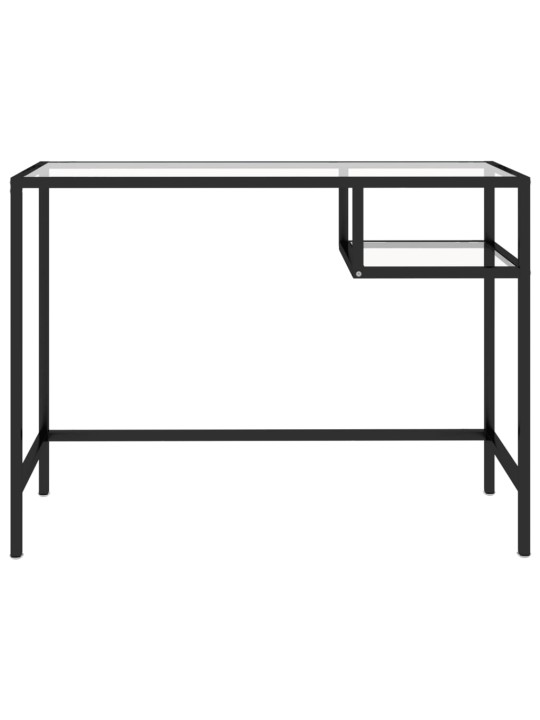 PC stůl průhledný 100 x 36 x 74 cm sklo