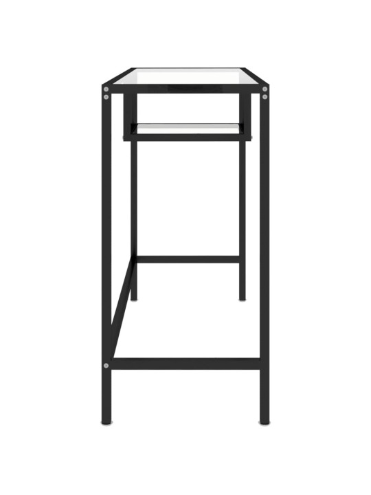 PC stůl průhledný 100 x 36 x 74 cm sklo