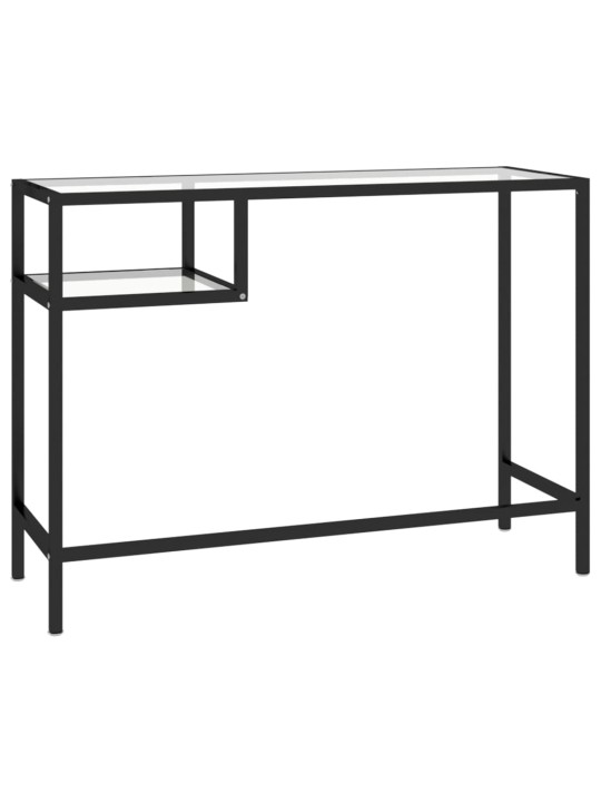 PC stůl průhledný 100 x 36 x 74 cm sklo