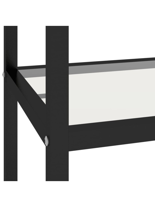 Policový regál průhledný 100 x 36 x 90 cm tvrzené sklo
