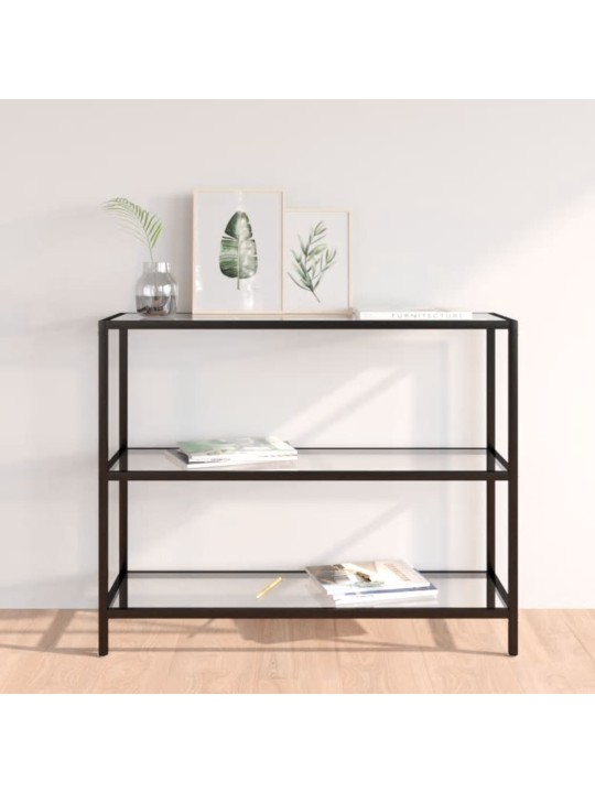 Policový regál průhledný 100 x 36 x 90 cm tvrzené sklo