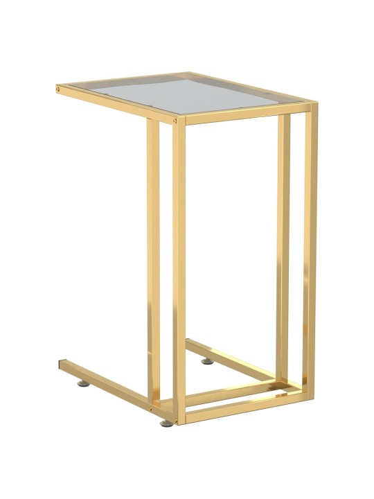 Stolek na notebook černý 50 x 35 x 65 cm tvrzené sklo