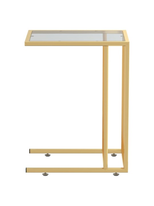 Stolek na notebook černý 50 x 35 x 65 cm tvrzené sklo