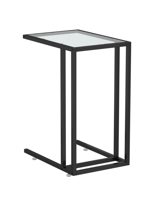 Stolek na notebook průhledný 50 x 35 x 65 cm tvrzené sklo