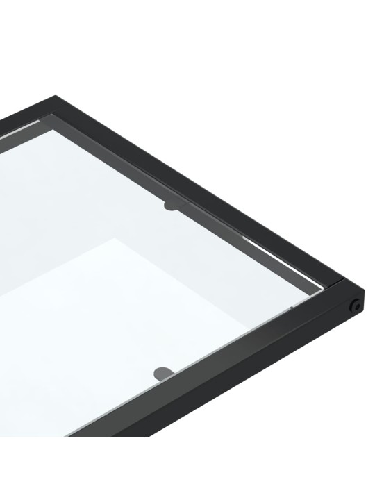 Stolek na notebook průhledný 50 x 35 x 65 cm tvrzené sklo