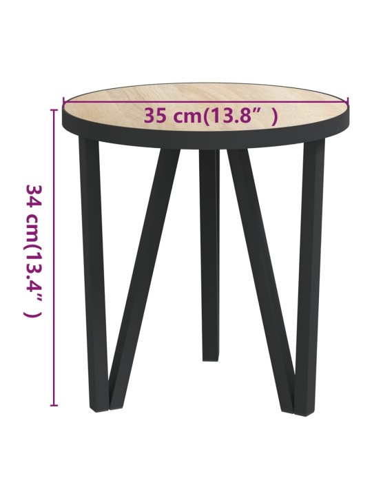 Čajový stolek dub sonoma Ø 35 cm MDF