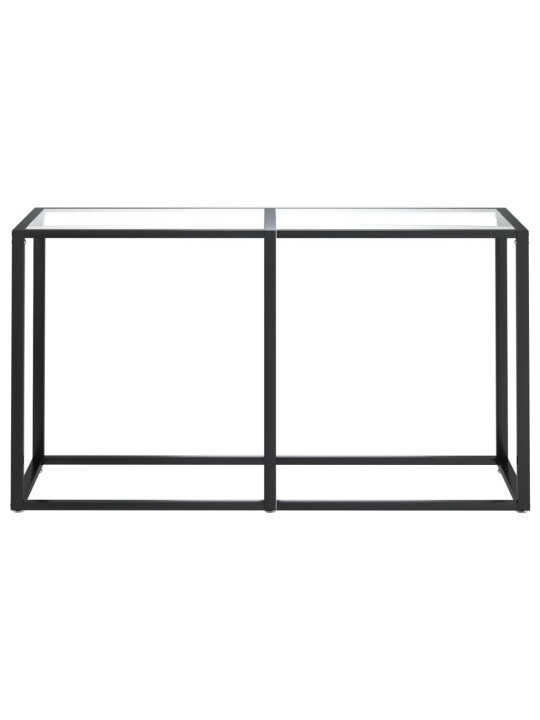 Konzolový stolek průhledný 140 x 35 x 75,5 cm tvrzené sklo