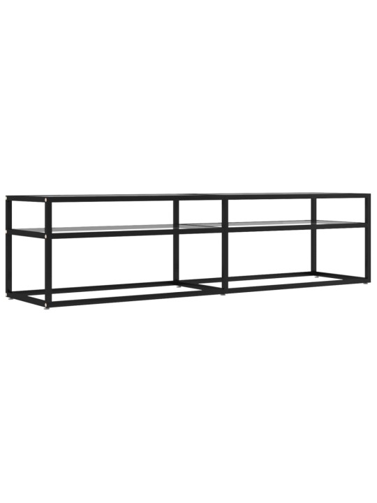 TV stolek průhledný 160 x 40 x 40,5 cm tvrzené sklo