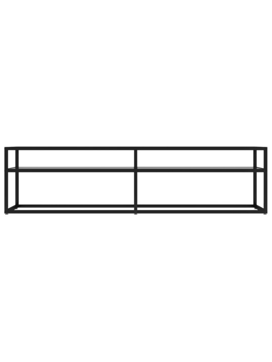 TV stolek průhledný 160 x 40 x 40,5 cm tvrzené sklo
